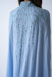 SWAROVSKI EMBROIDERED CHIFFON DRESS