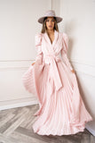 PALE PINK PLEATED SUN DRESS