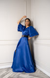 ROYAL BLUE TAFFETA DRESS