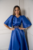 ROYAL BLUE TAFFETA DRESS