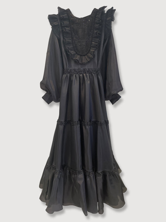 ORGANZA BLACK DRESS