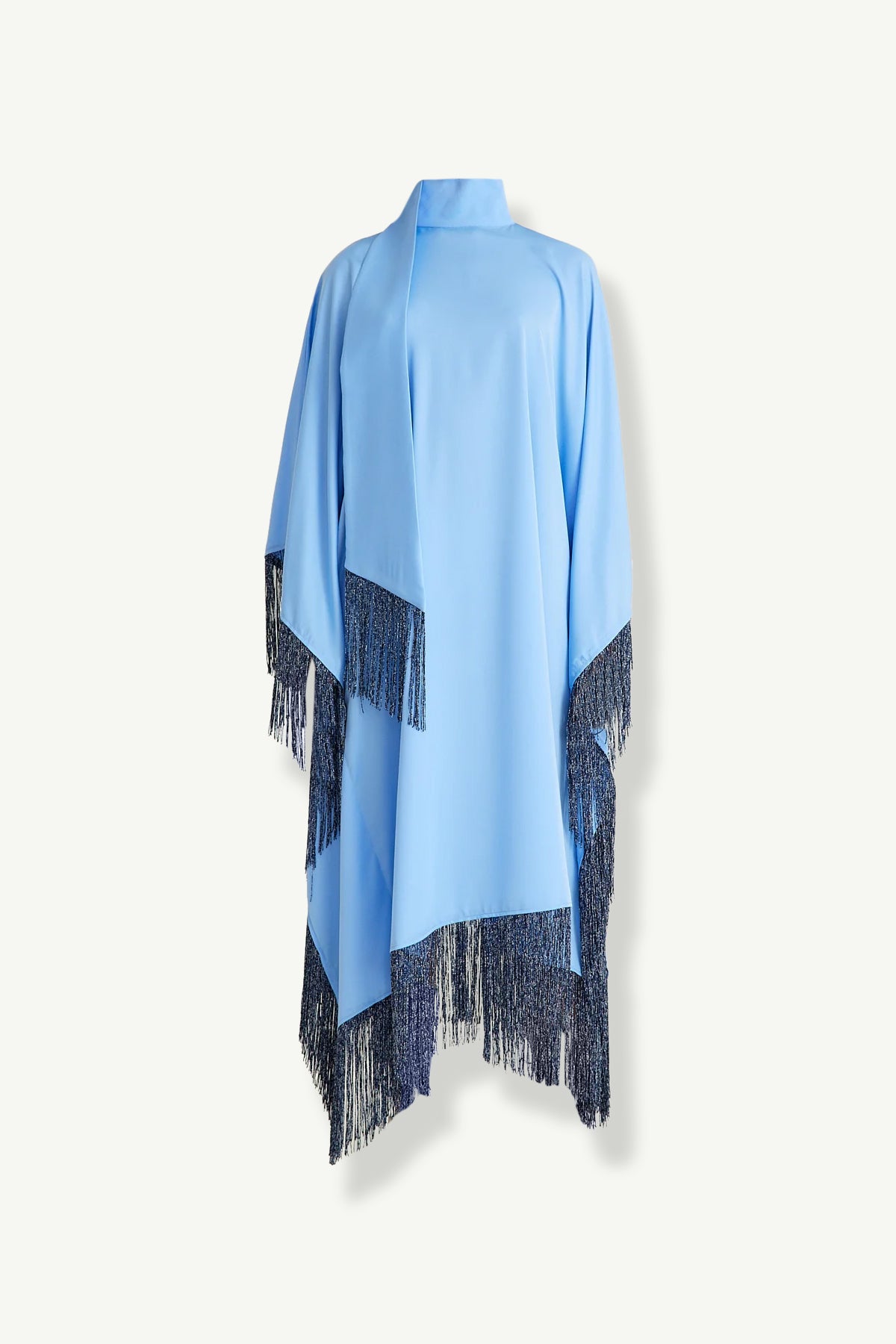 FRINGES DRESS - BLUE